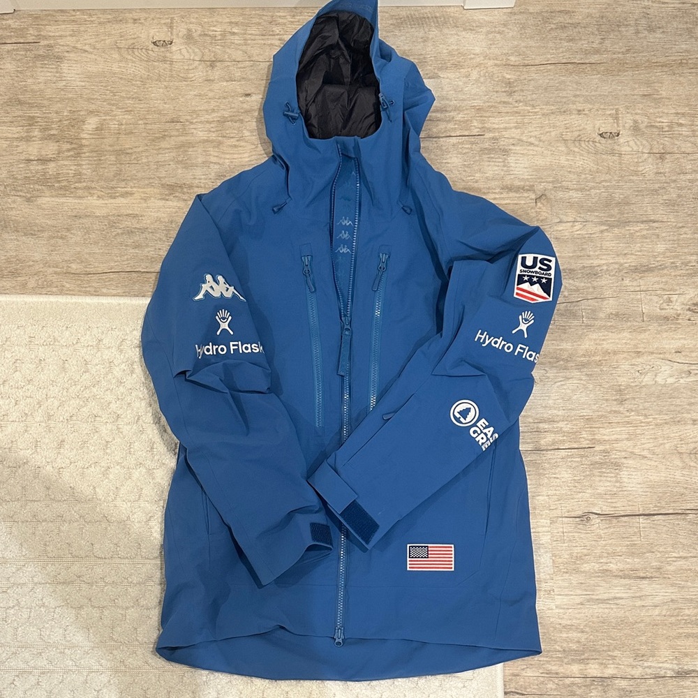 Kappa U.S. Snowboard Blue Hooded Jacket